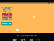 Tablet Screenshot of maratondevalparaiso.cl
